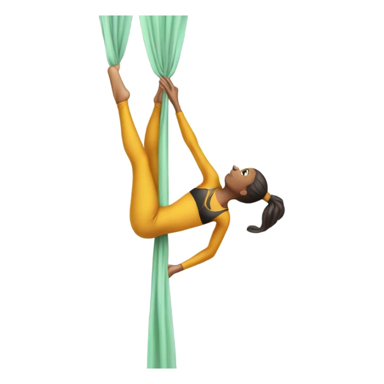 aerial silk woman sticker