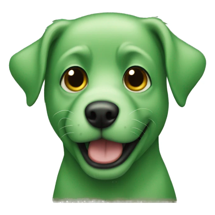 green dog sticker