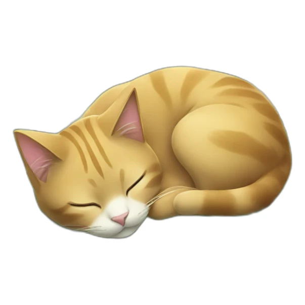 Cat sleeping on a pile of money sticker