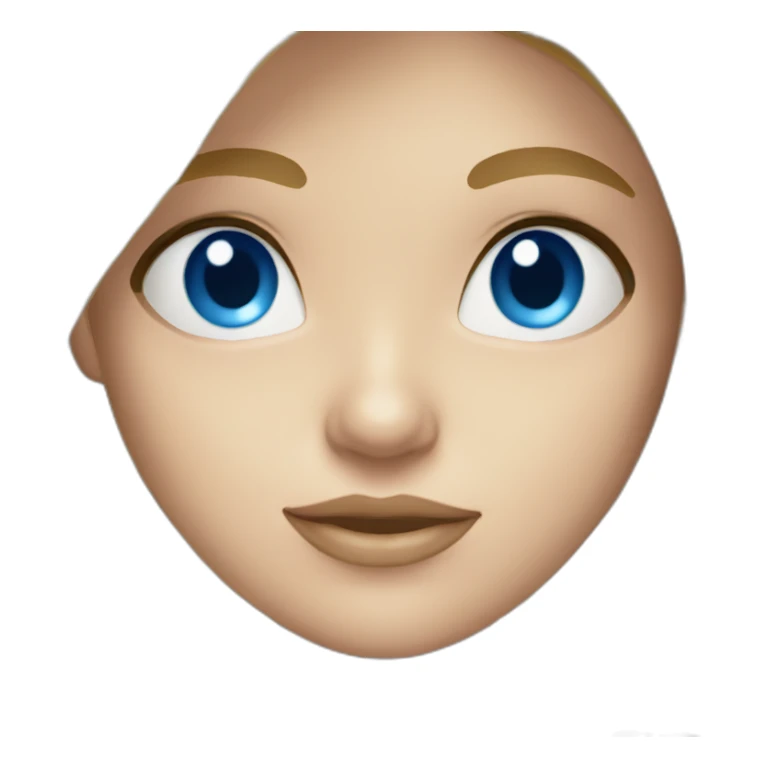 Blonde girl in bikini blue eyes sticker