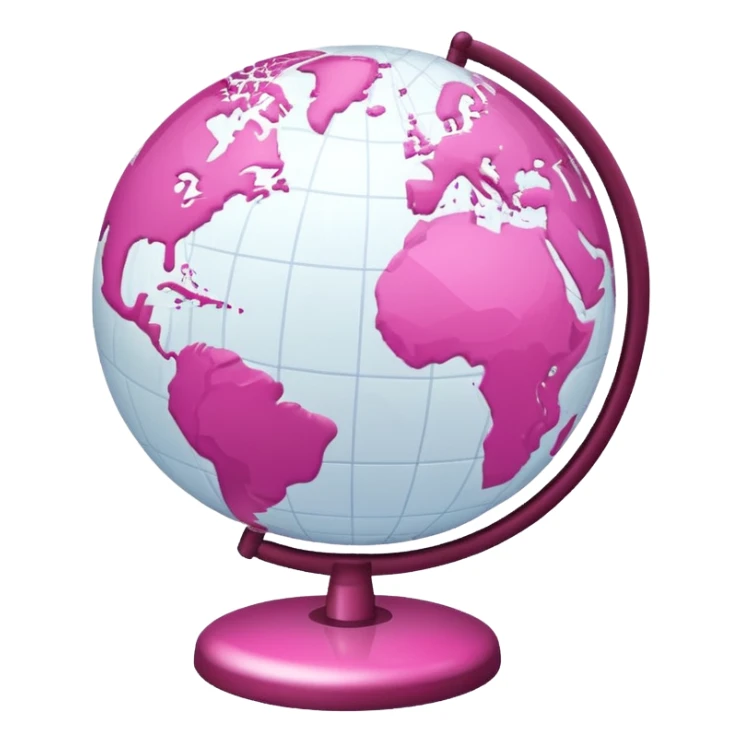 mix light pink dark pink and white girly globe with WWW in big letters under it.
It looks like an internet bar icon. sticker