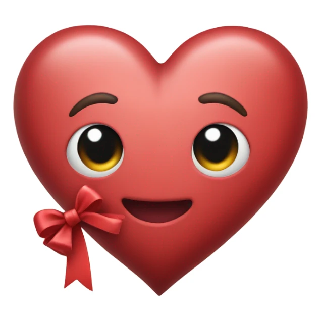 Hot pick heart with a cute bow on it  sticker