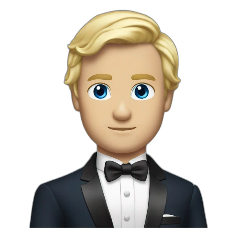 james bond, blue eyes, blond hair sticker