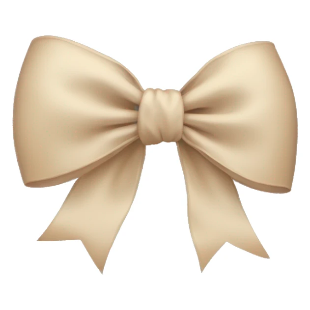 aesthetic beige bow sticker