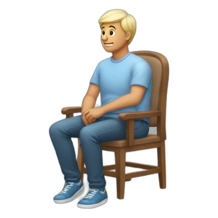 Une famme sur un homme  assis sticker