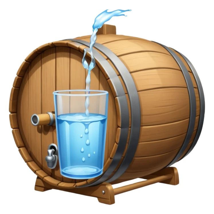 water in barrel before jesus turned it to wine sticker