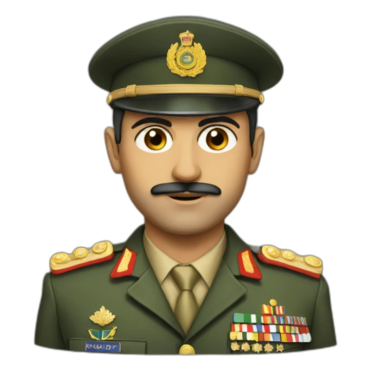 iranian military officer face sticker