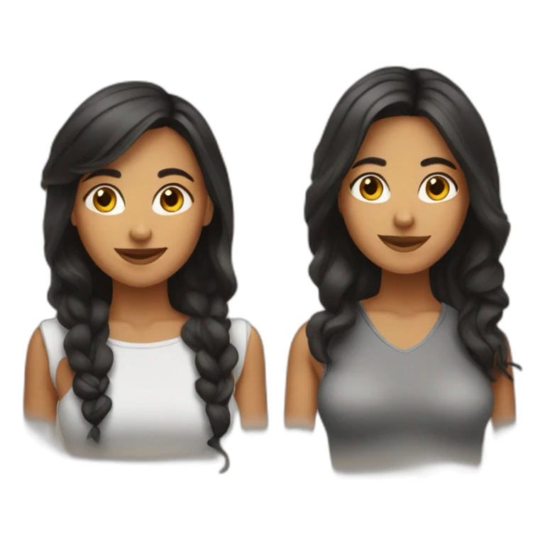 3 latin female friends sticker