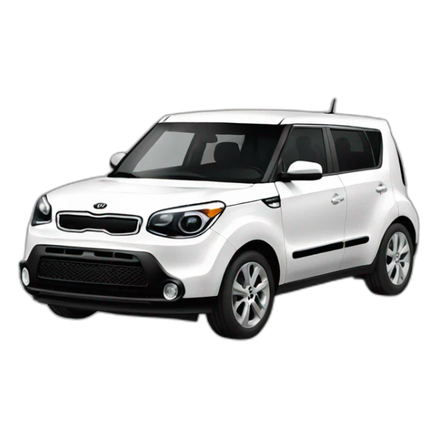 Ryan gosling driving a White Kia Soul sticker