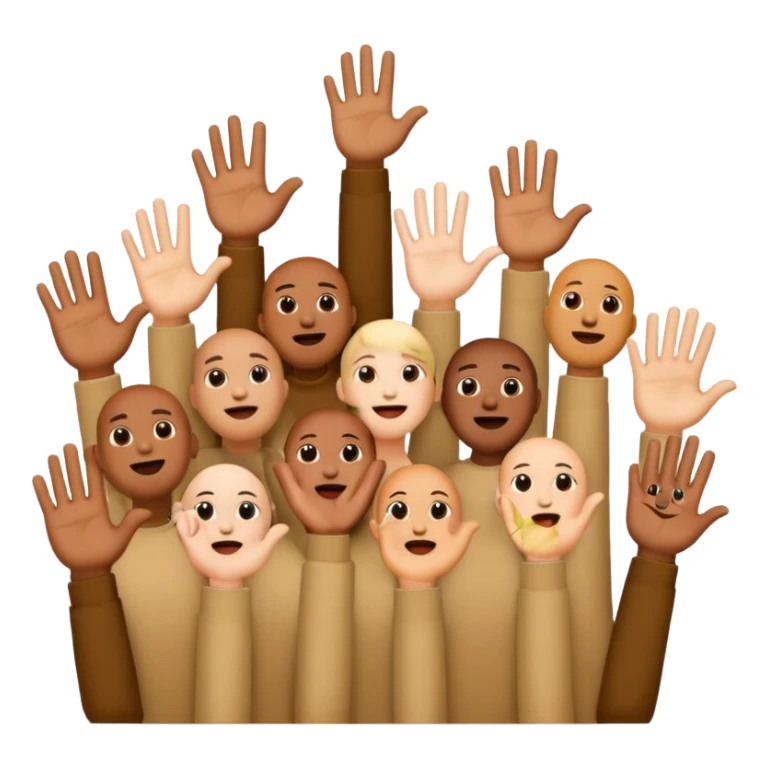 Hand Emojis of gang sings sticker