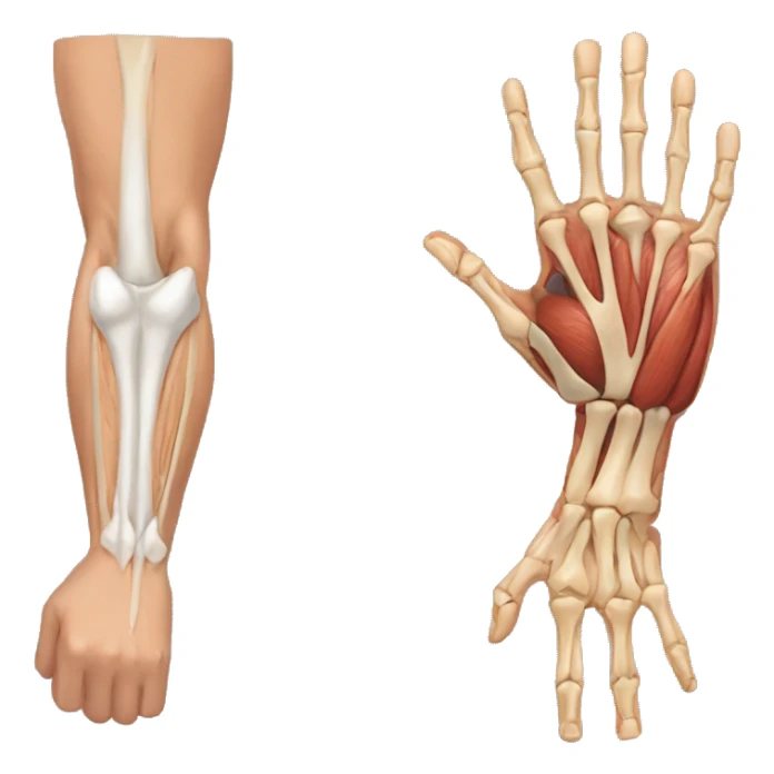 Anatomy of the arm sticker