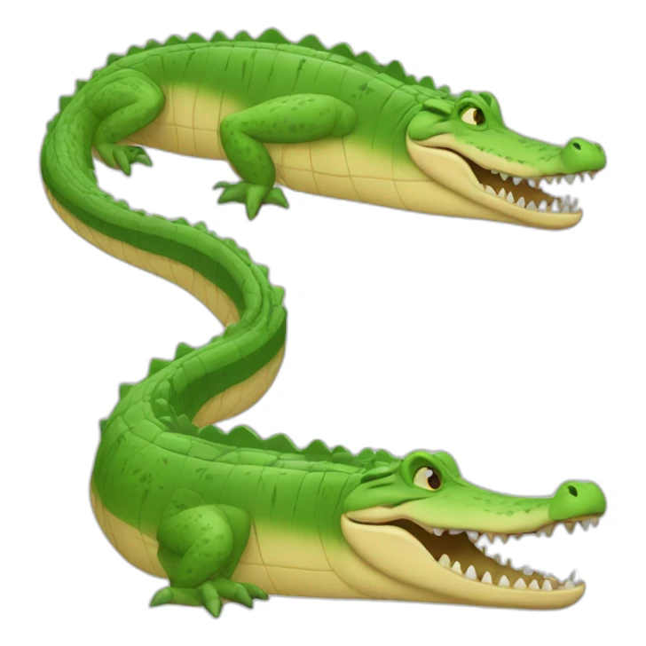 crocodile confused sticker
