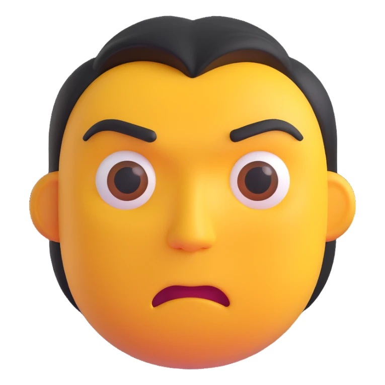 sigma male emoji, brooding look, dangerous charm, strong features, tough and confident sticker