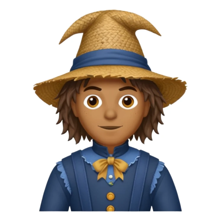 Scarecrow from The Land of Oz with dark blue outfit sticker