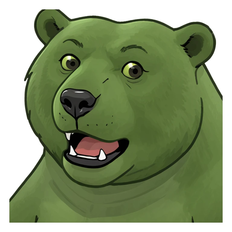 Un oso arriba de un auto  sticker