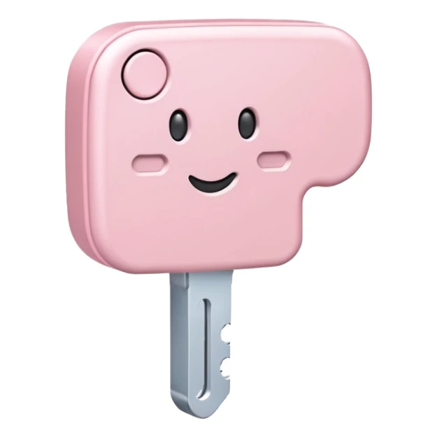 light pale pink ctrl key sticker