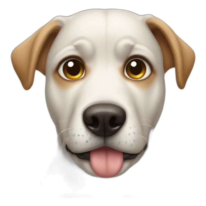 Dog having tears in his eyes sticker