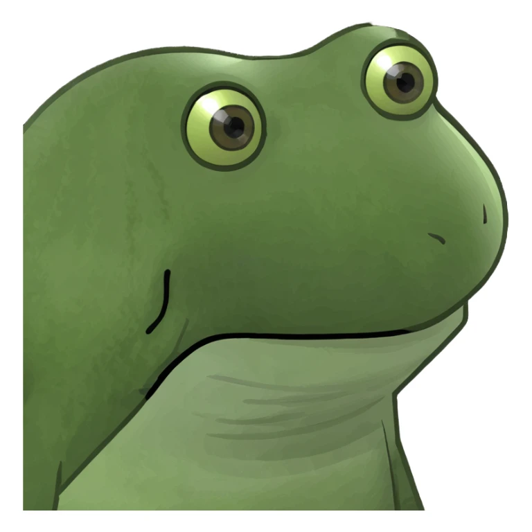 bufo avec une ellipse orbitale d'étoiles de style pixel art, dessinée avec un trait blanc aux contours noirs et rythmée par des étincelles en forme de croix de tailles variées. sticker