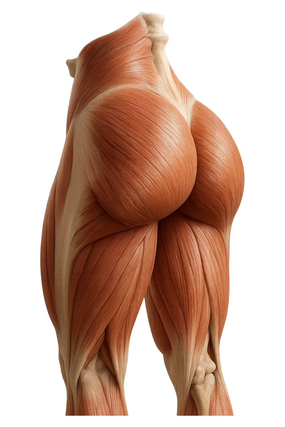 glutei gruppo muscolare iperrealistico 4k sticker
