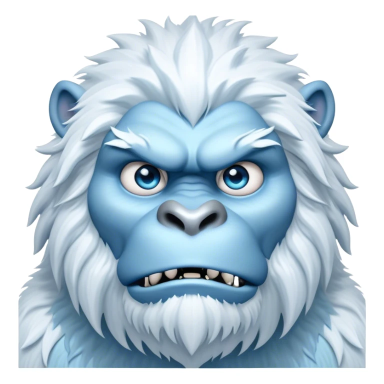 Cinematic Realistic WoW Yeti Portrait, head tilted epicly and inquisitively, showcasing a primal blend of raw might and mystical allure. His thick, shaggy fur in icy whites and pale blues and piercing ice-blue eyes are rendered in meticulous detail under dynamic, frosty lighting, high shine, epic and awe-inspiring, embodying the mystique of the frozen wilderness. sticker