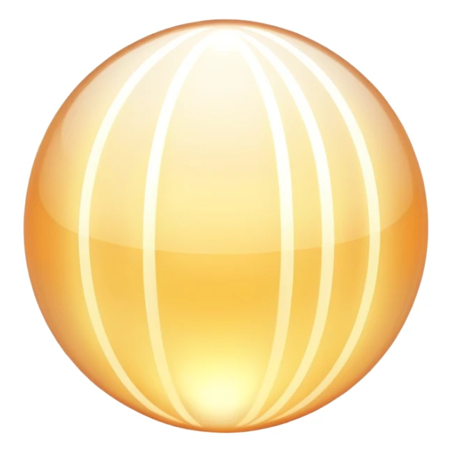 Delicate ethereal energy sphere with subtle radiating lines, personal style essence, soft minimalist design sticker