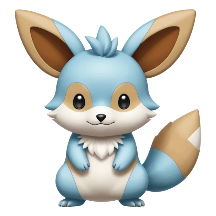 Victini-Oshawott-Minccino-Fakémon-hybrid-creature (full body)  sticker