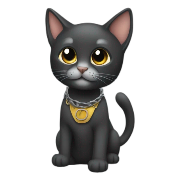 gato negrometalero sticker