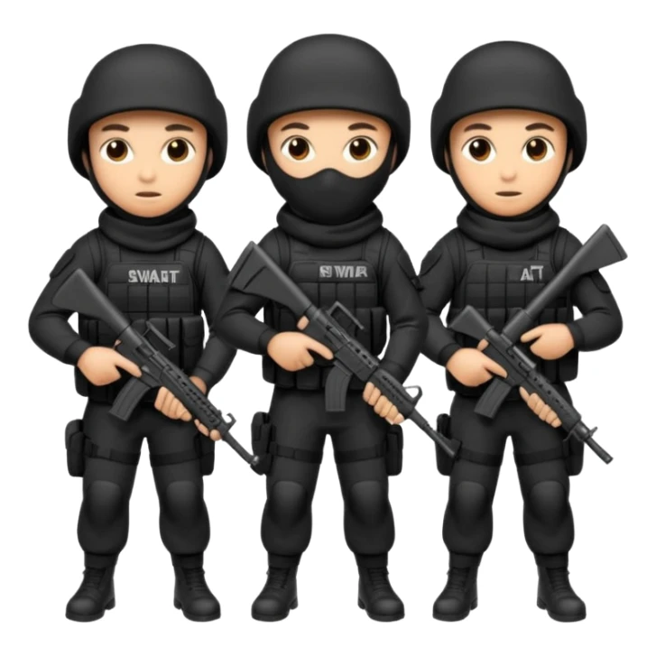 SWAT with balaclavas sticker