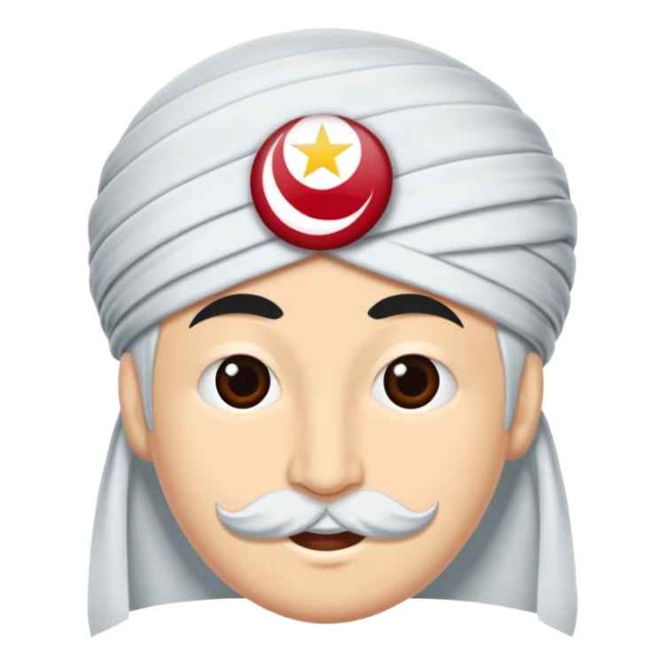 Arka planı turkuaz olan normal bir Türk Bayrağı  sticker