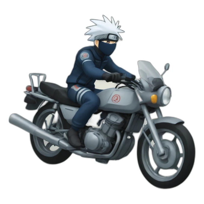 Rx 100 bike driving kakashi sticker