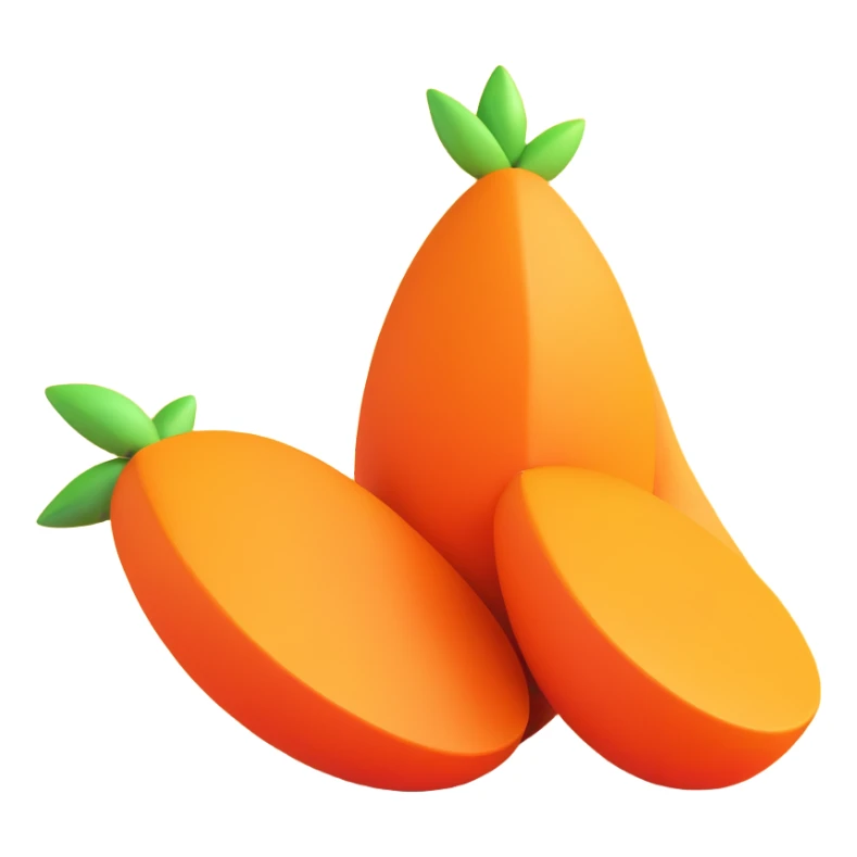 three sesame seeds, cartoon style, bright colors sticker