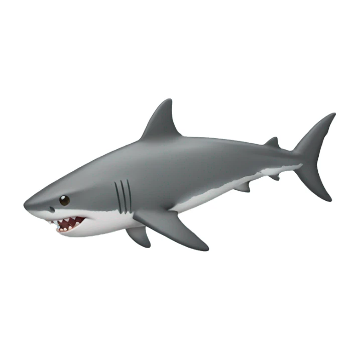 shark riding with brown hair short hair cut sticker