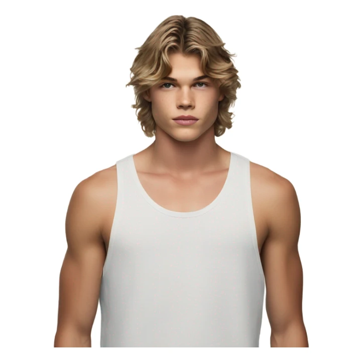 jordan barrett with brown hair sticker