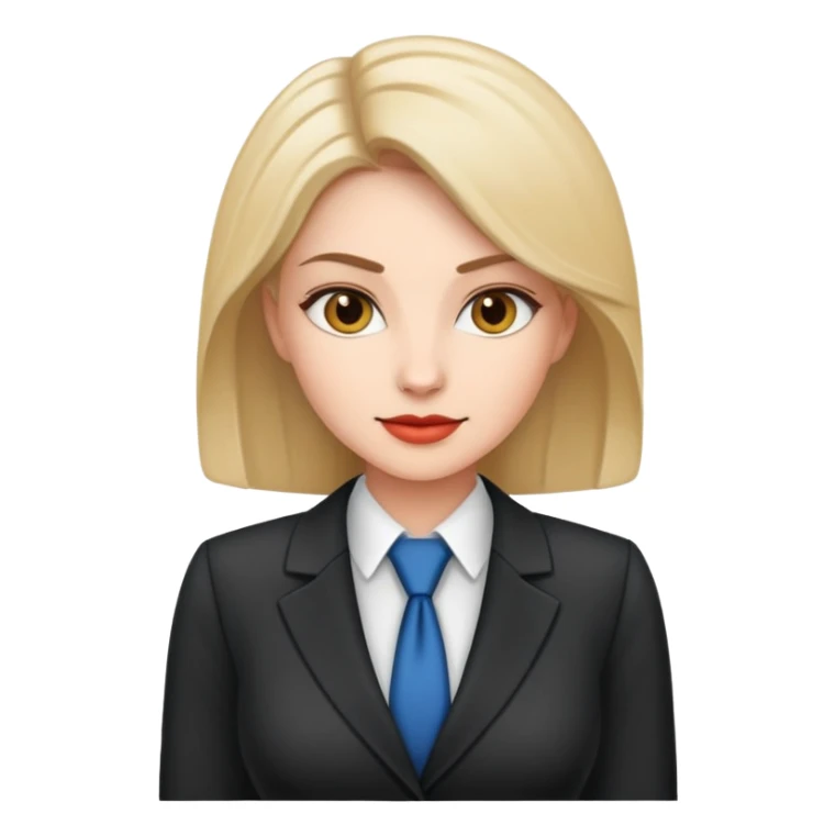 professional woman character with business attire sticker