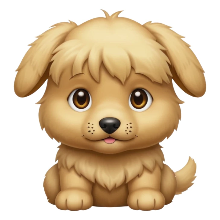 blonde puppy with hazel eyes sticker