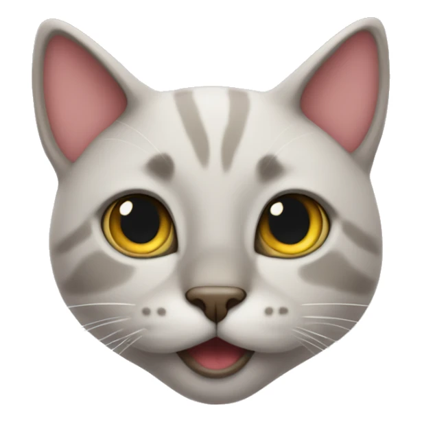 cat with eyes of hearts  sticker