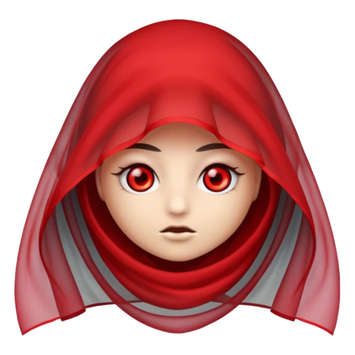 Red eyes with a vail of smoke sticker