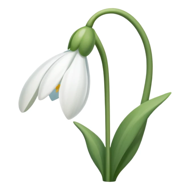 snowdrop emoji sticker