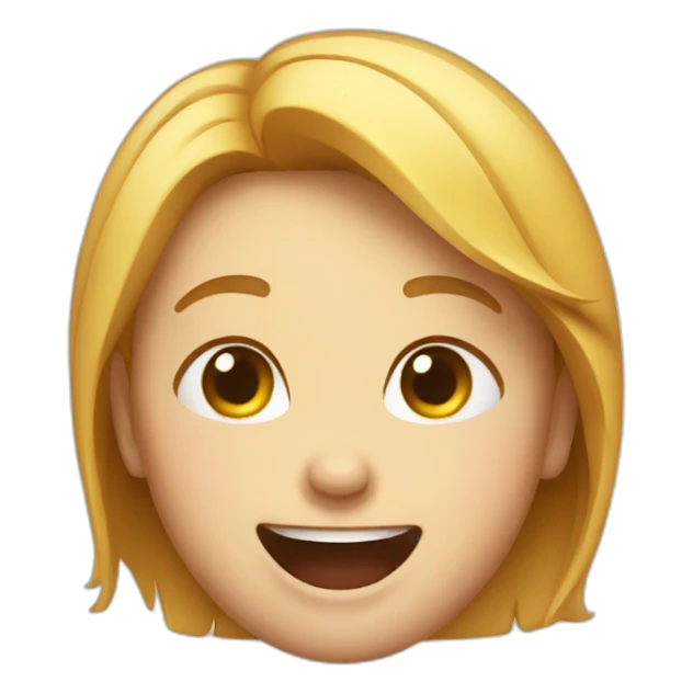 emoji of a laughing girl  sticker