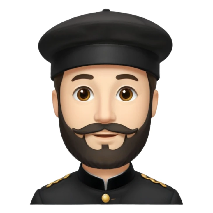 Claude Monet wear black berret hat sticker