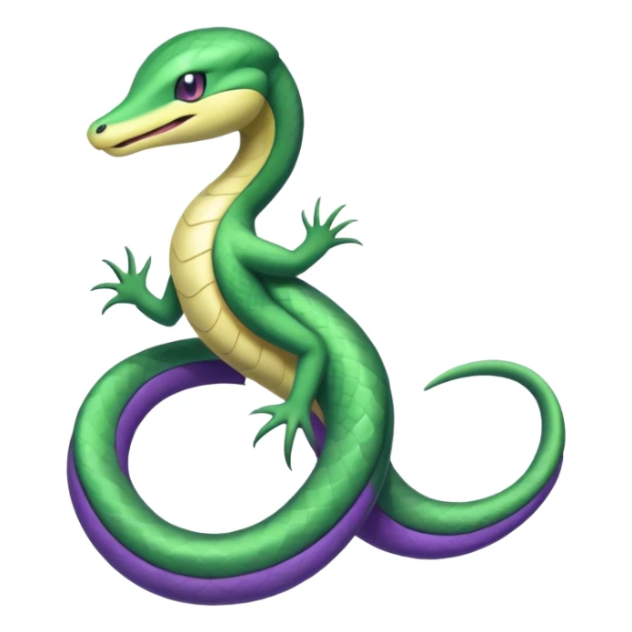 Seviper-Snivy-hybrid-fusion (full body) sticker