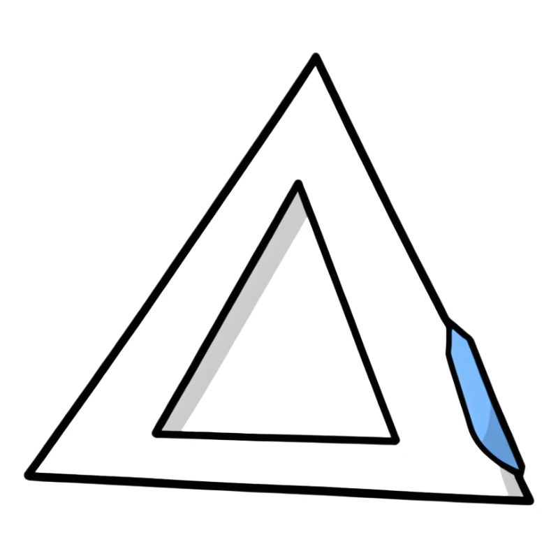 character with triangle head sticker