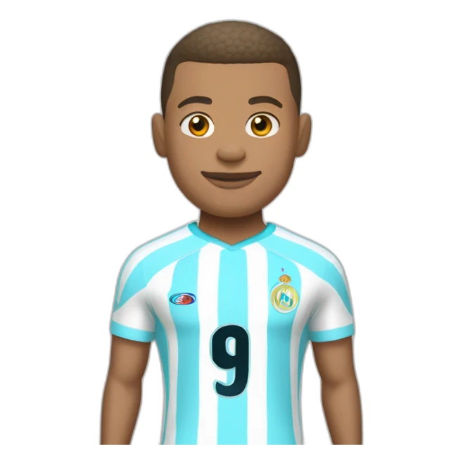 Mbappé avec le maillot de l’OM sticker