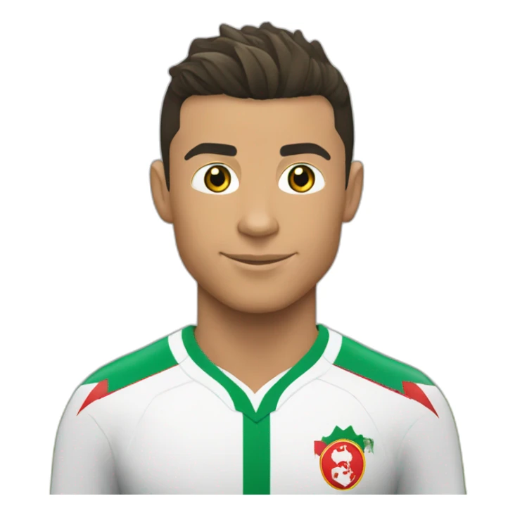 Cristiano Ronaldo avec le maillot de l'Algérie  sticker