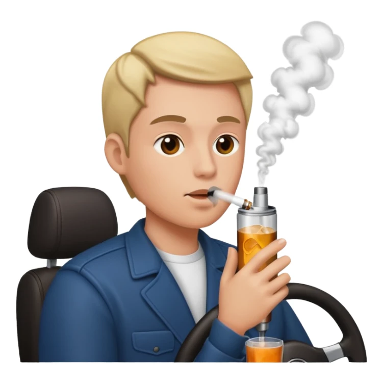 drink and drive and vape sticker