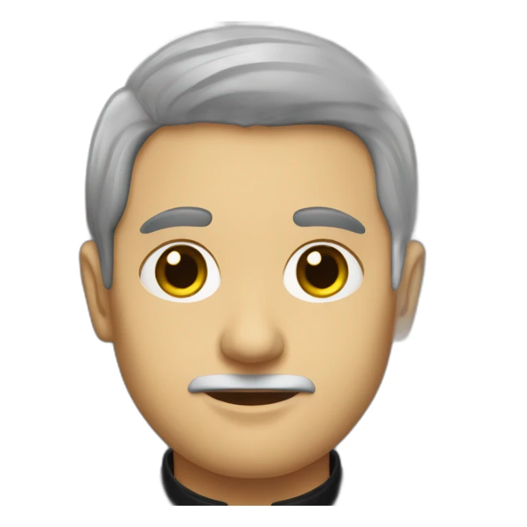 Dark haired priest sticker