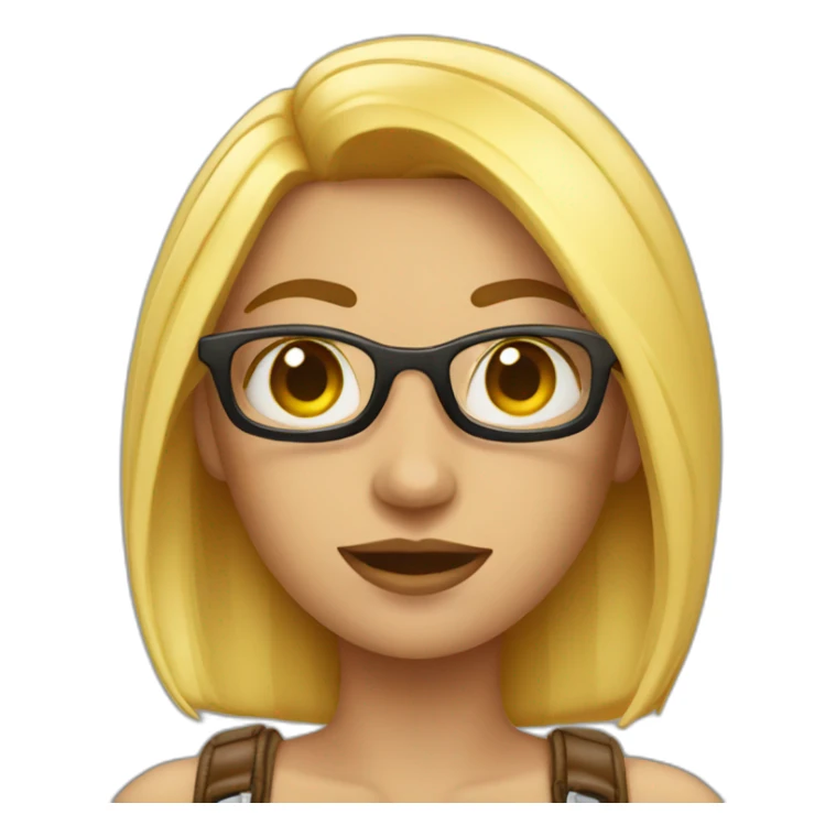 Selfie femme en cuir sticker