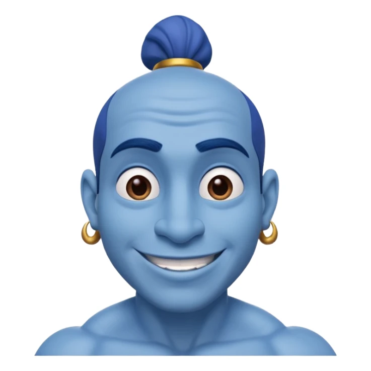 The genie from the cartoon Aladdin sticker