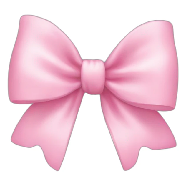 soft pink bow sticker