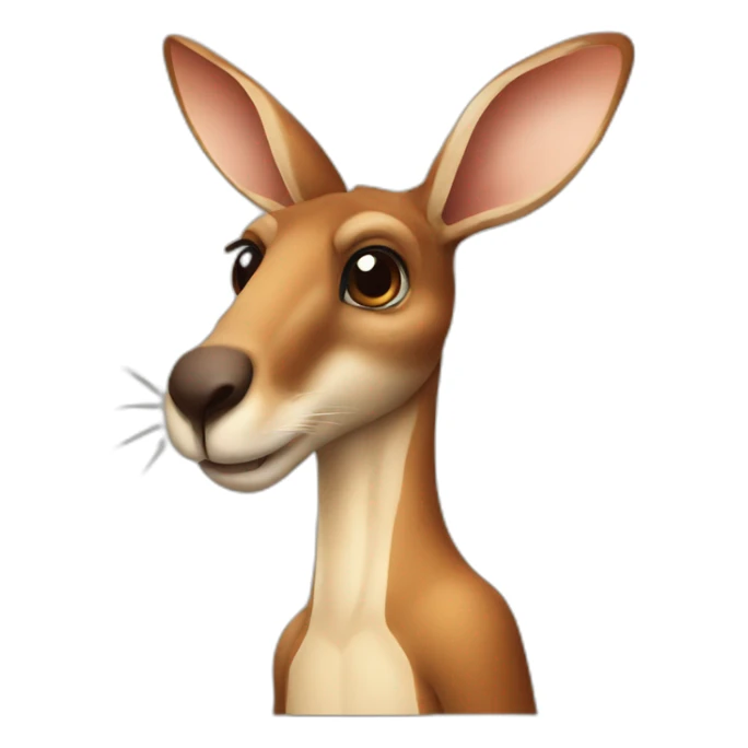 Kangarro drink water sticker